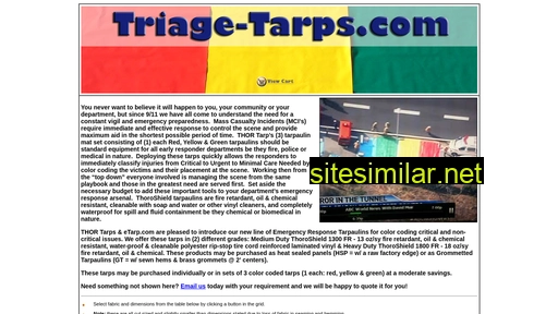 Triage-tarps similar sites