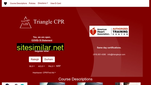 trianglecpr.com alternative sites