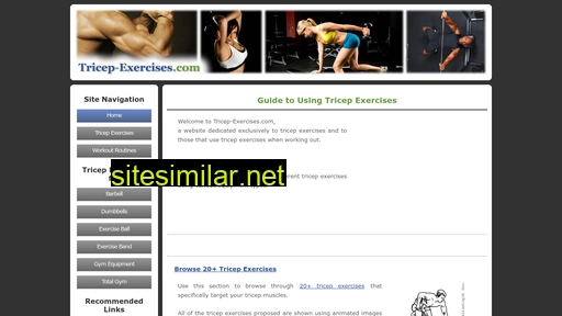 tricep-exercises.com alternative sites