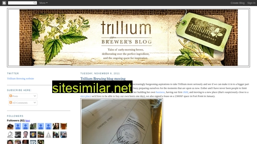 trilliumbrewing.blogspot.com alternative sites