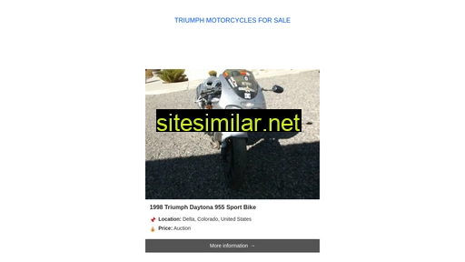 Triumph-motorcycles-for-sale similar sites