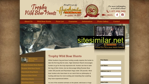 trophywildboarhunt.com alternative sites
