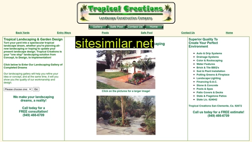 tropicalcreation.com alternative sites