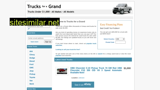 trucksforagrand.com alternative sites