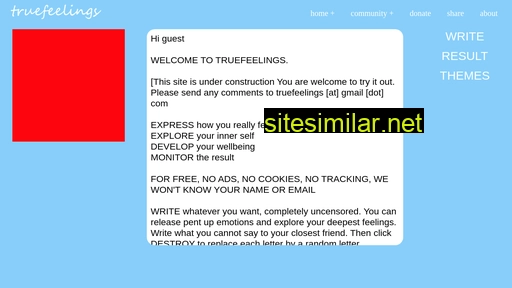 truefeelings.com alternative sites