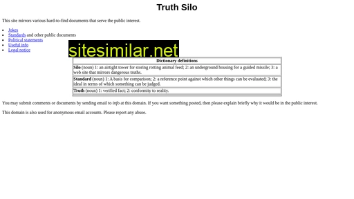 truthsilo.com alternative sites