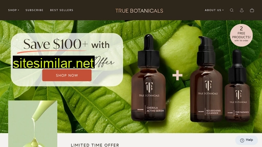 truebotanicals.com alternative sites