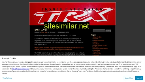 Trx850caferacer similar sites