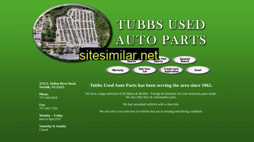 Tubbsautoparts similar sites