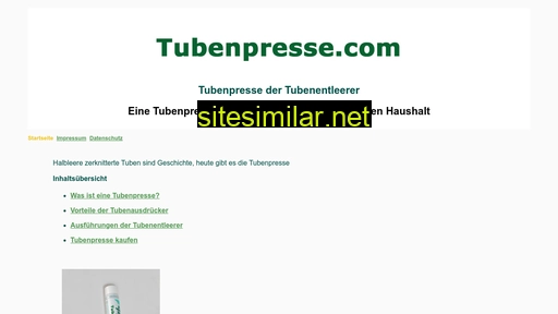 tubenpresse.com alternative sites