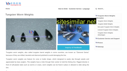 tungsten-worm-weights.com alternative sites