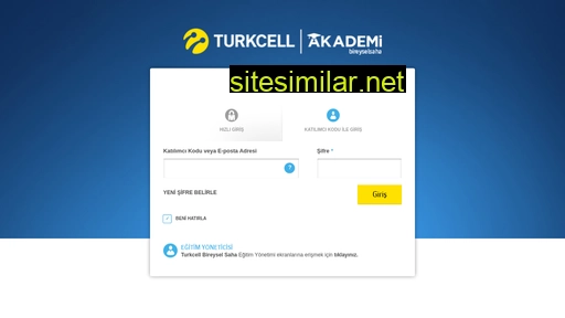 turkcellbireyselsaha.akademim.com alternative sites