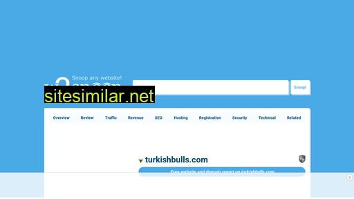turkishbulls.com.w3snoop.com alternative sites