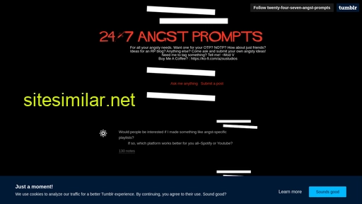 twenty-four-seven-angst-prompts.tumblr.com alternative sites