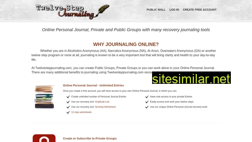twelvestepjournaling.com alternative sites
