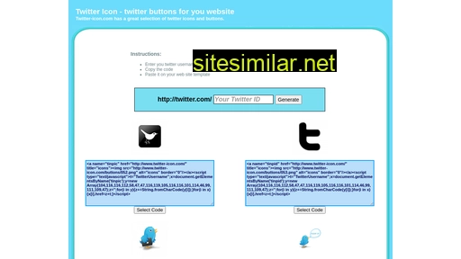 Twitter-icon similar sites