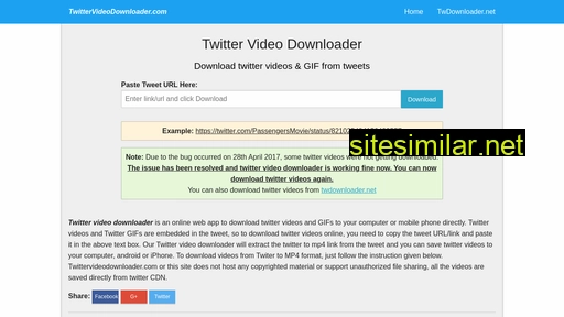 twittervideodownloader.com alternative sites