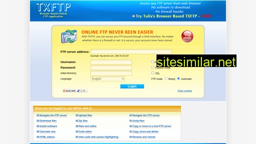 txftp.com alternative sites