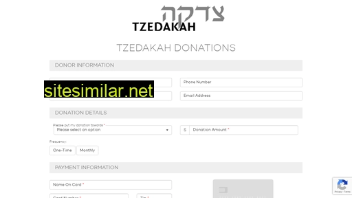 tzedakadonation.com alternative sites