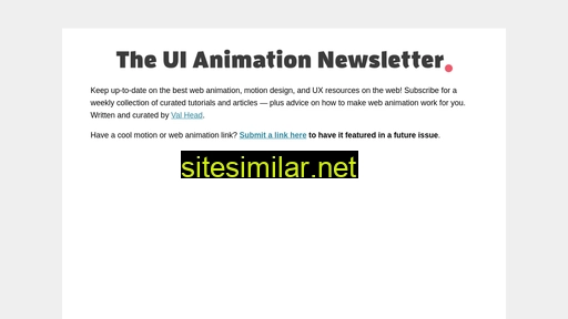 uianimationnewsletter.com alternative sites
