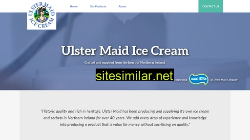 Ulstermaid-icecream similar sites