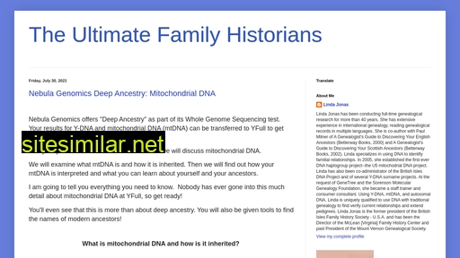 Ultimatefamilyhistorians similar sites