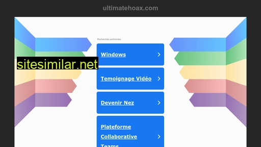 ultimatehoax.com alternative sites
