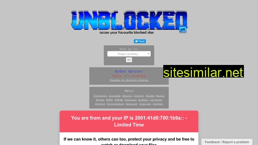 unblockedtorrent.com alternative sites