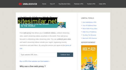 unblockvid.com alternative sites