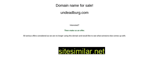 undeadburg.com alternative sites