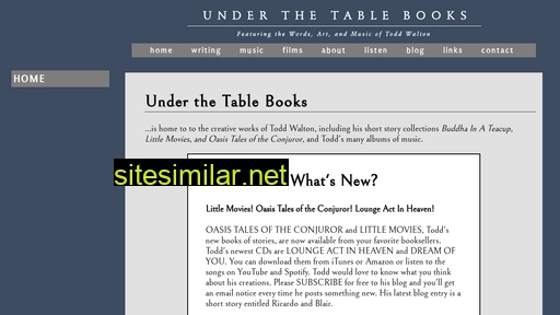 Underthetablebooks similar sites