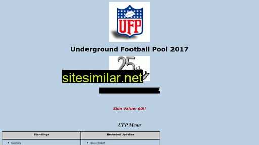 undergroundfootballpool.com alternative sites