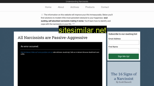 understandingnarcissists.com alternative sites