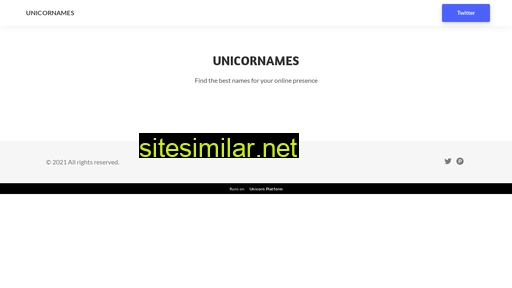 Unicornames similar sites