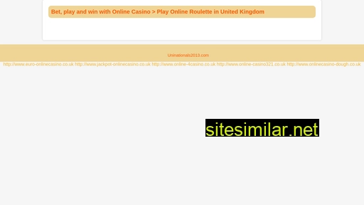 Uninationals2013 similar sites