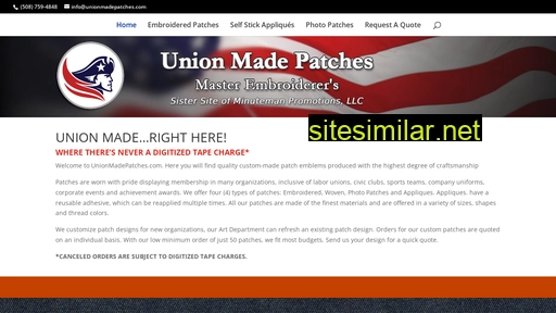 unionmadepatches.com alternative sites