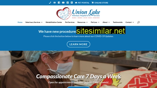 unionlakeveterinaryhospital.com alternative sites