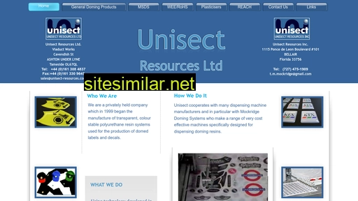 Unisect-resources similar sites
