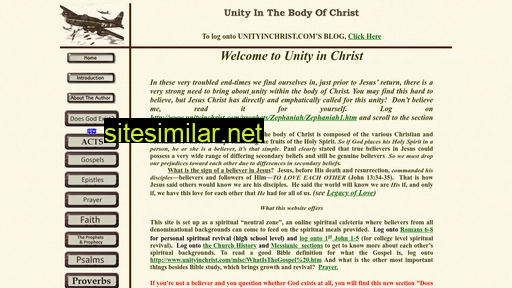 Unityinchrist similar sites
