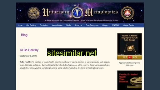 universityofmetaphysics.com alternative sites