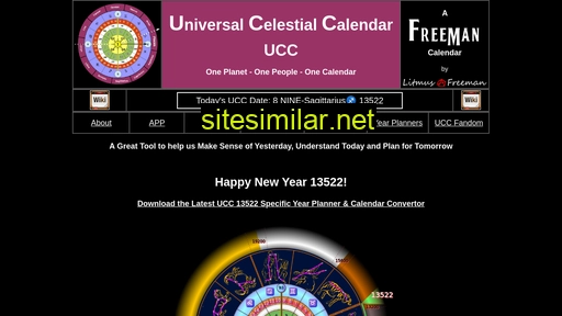 Universalcelestialcalendar similar sites