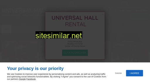 Universalhallrental similar sites