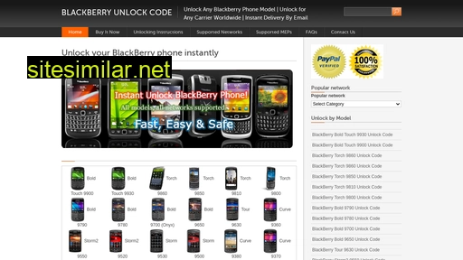 unlockcode4blackberry.com alternative sites