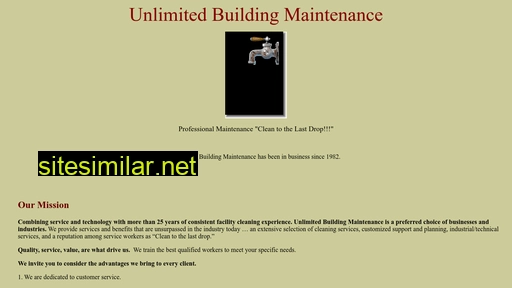 unlimitedbuildingmaintenance.com alternative sites