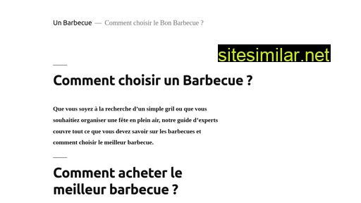 un-barbecue.com alternative sites