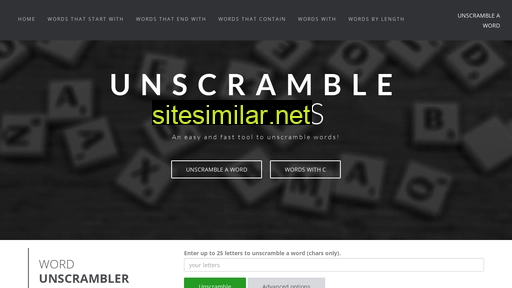 Unscramble-a-word similar sites