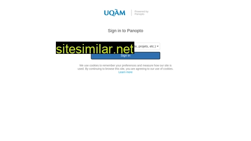 uqam.ca.panopto.com alternative sites