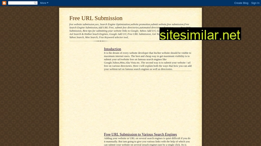 urlsubmissionfree.blogspot.com alternative sites