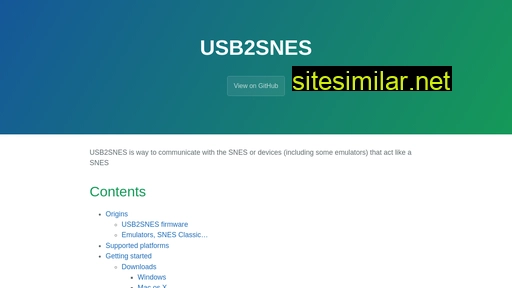 usb2snes.com alternative sites