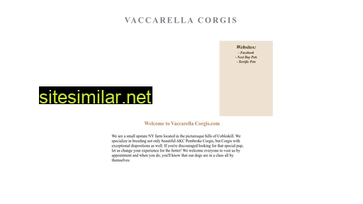 Vaccarellacorgis similar sites